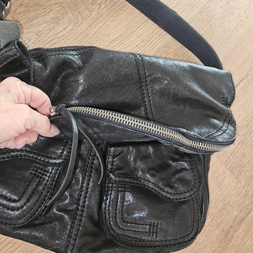 Lucky Brand Leather Black Over-the-Shoulder Bag - Picture 3 of 7